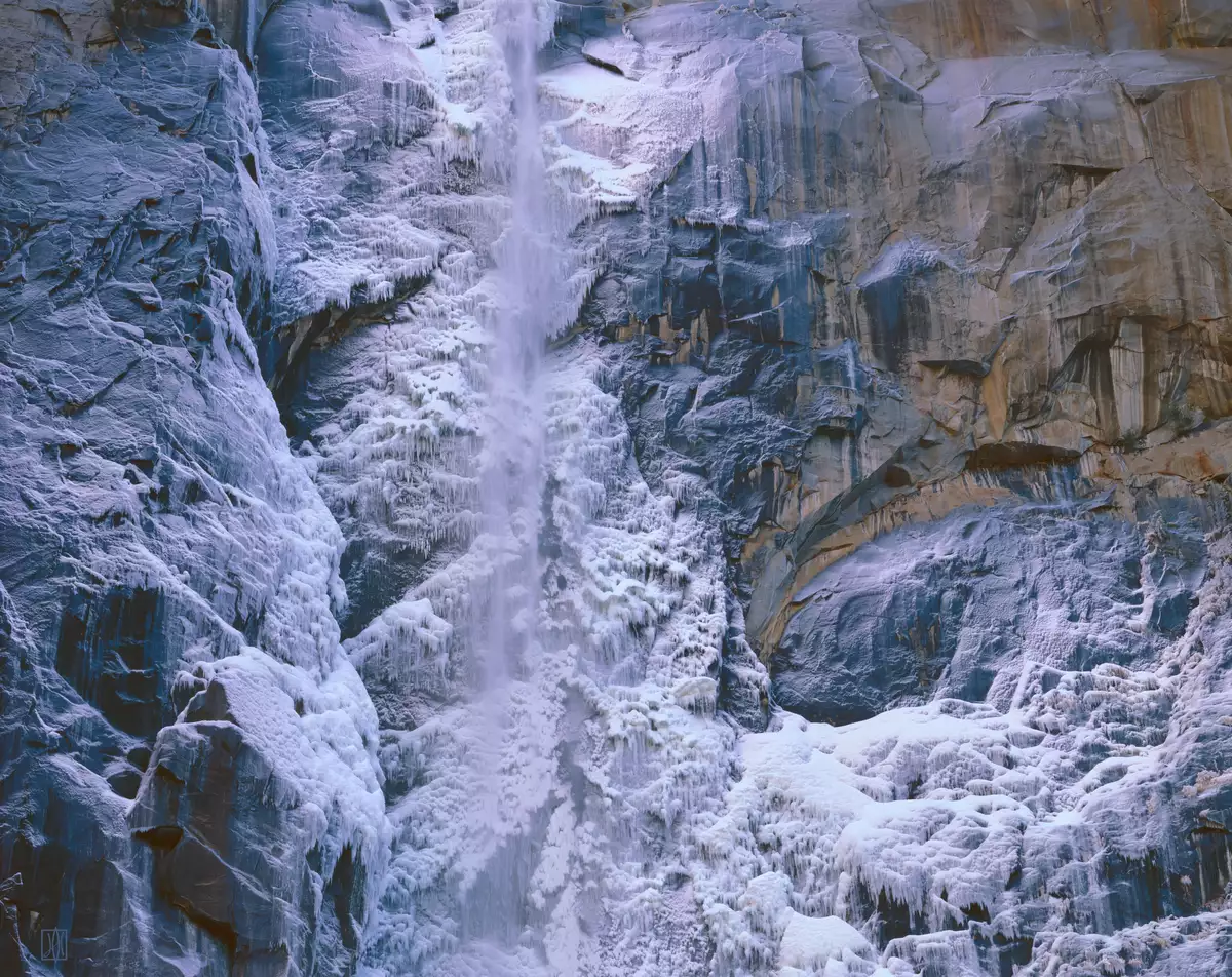 Bridalveil Fall, winter, Yosemite, California